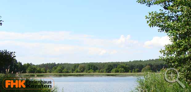 Der kleine Badestrand.