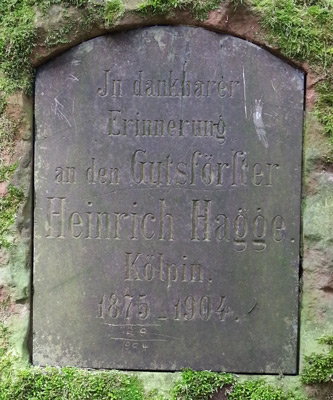 Gedenkstein für Heinrich Haage