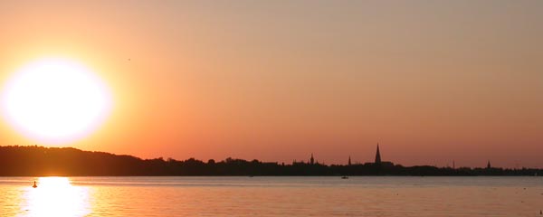 schwerin sonnenuntergang